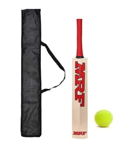 Cricket Bat with Tennis Ball Pack of 1, Wood Size 6 (12-14 Years) Boys & Kids